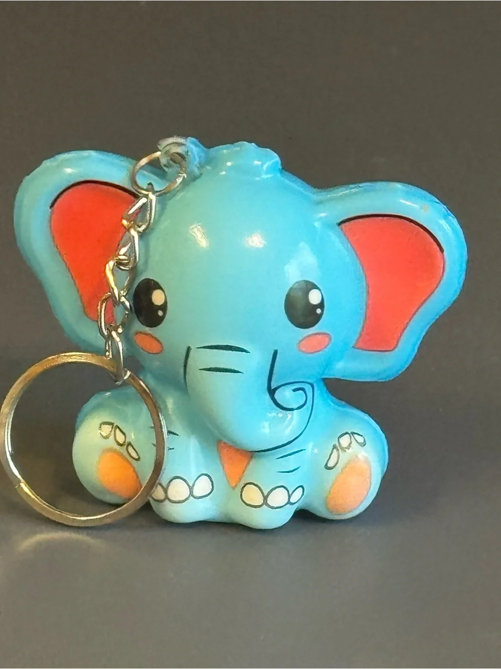 Brand New Cute Blue Elephant Squishy Keychain TikTok Viral